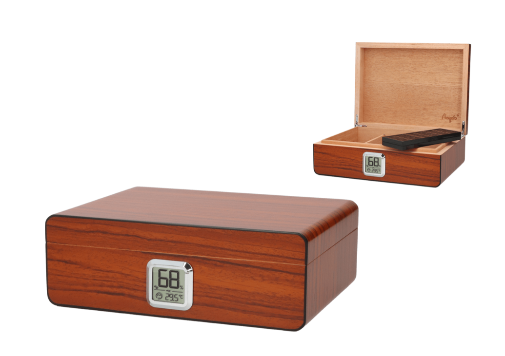 Angelo humidor bruin mat - productfoto vooraanzicht
