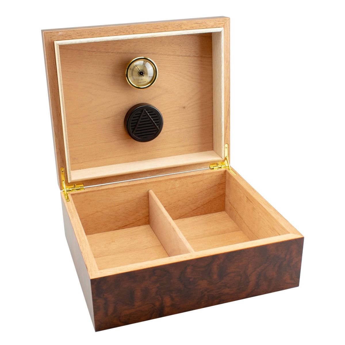 Humidor Tabacco Leaf v. 25 sig. - binnenaanzicht cederhout interieur