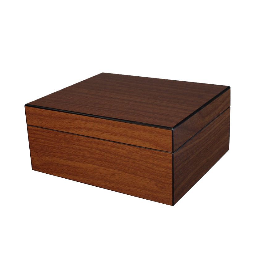 Humidor Chacom Brigham Equinox Acajou voor 50 sig. - vooraanzicht acajou mahoniehout humidor