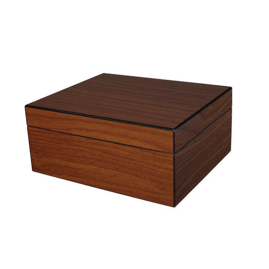Humidor Chacom Brigham Equinox Acajou voor 50 sig. - vooraanzicht acajou mahoniehout humidor