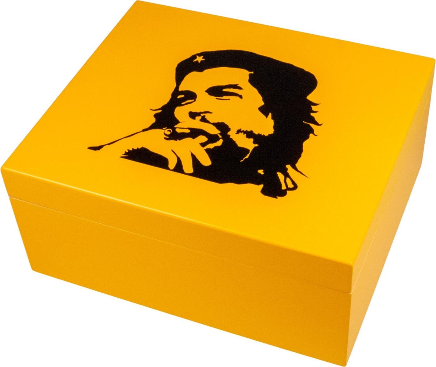Humidor Che geel mat voor ca. 40 sigaren - productfoto vooraanzicht