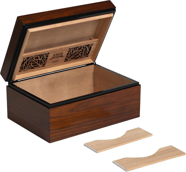 Humidor Supreme Dane Rosewood - detail houtnerf patroon