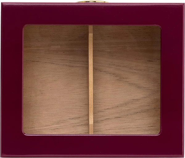 Humidor Supreme Capri High Gloss Red - zijaanzicht detail