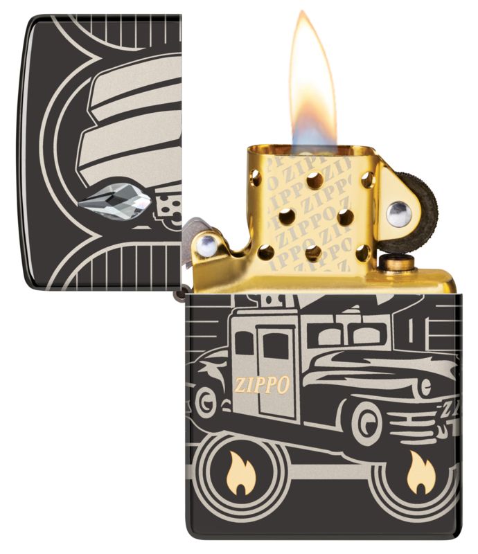 Zippo Aansteker Car 75th Anniversary Collectible - detail