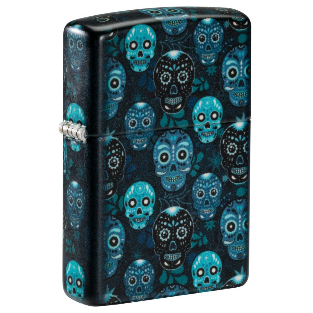 Zippo Aansteker Sugar Skulls Design - vooraanzicht
