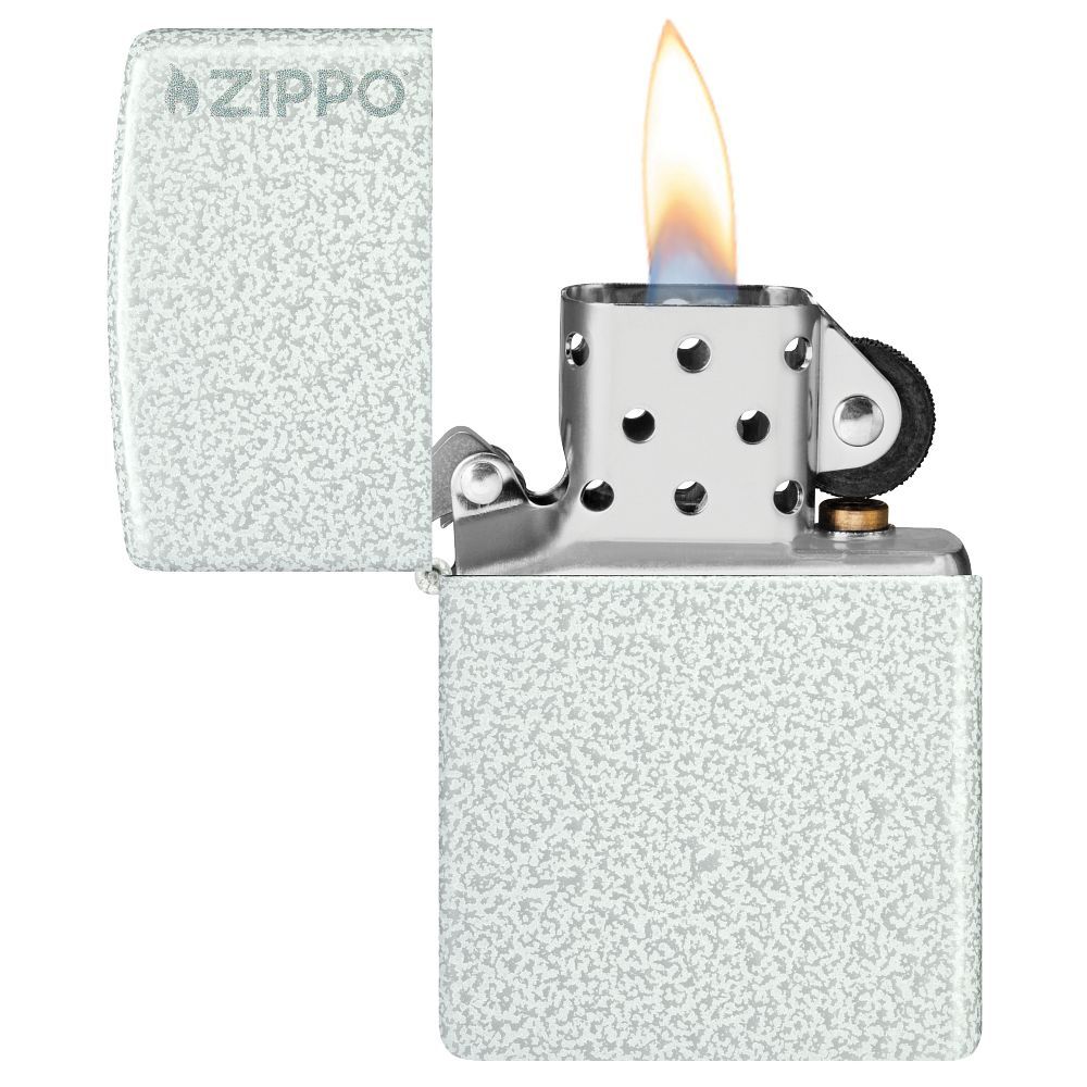 Zippo Aansteker Glacier with Zippo Logo - achteraanzicht