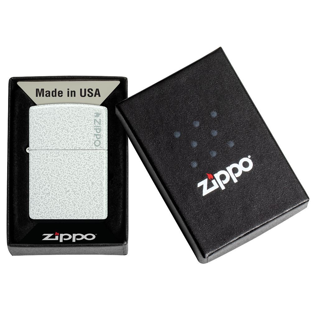Zippo Aansteker Glacier with Zippo Logo - detail