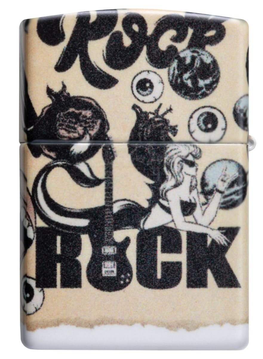 Zippo 49352 Tattoo Art Design aansteker vooraanzicht