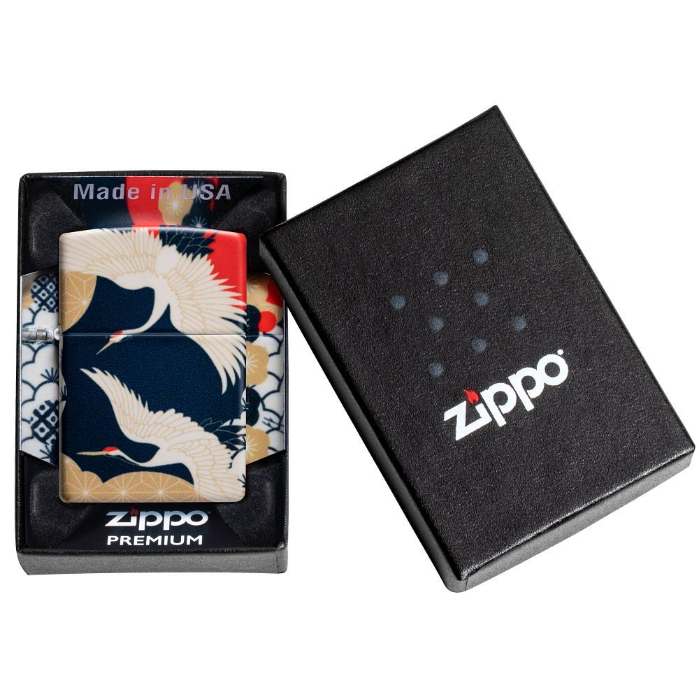 Zippo Aansteker Asian Background Design - detail