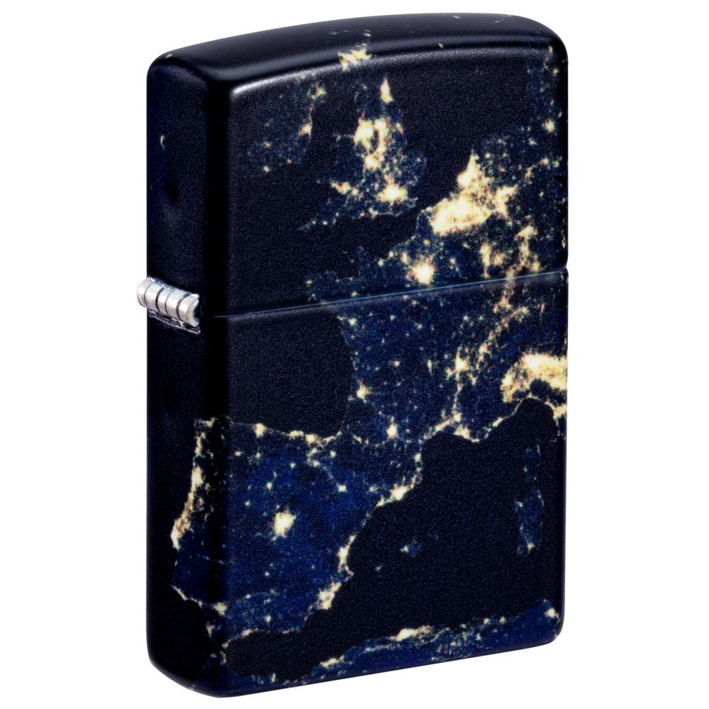 Zippo Aansteker Night Earth Design - vooraanzicht