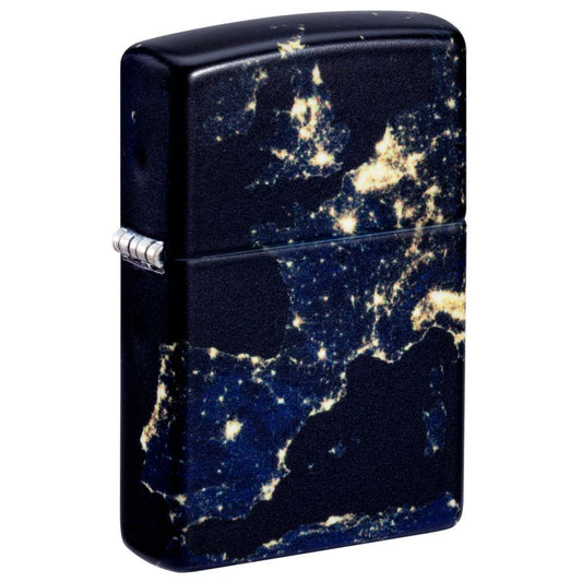 Zippo Aansteker Night Earth Design - vooraanzicht