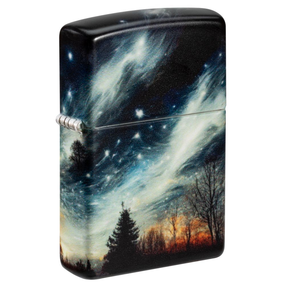 Zippo Aansteker Clear Sky Design - vooraanzicht