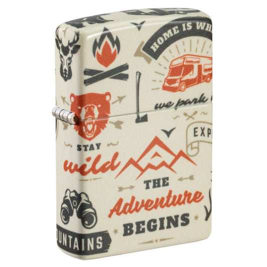 Zippo Aansteker Outdoor Adventure Design - vooraanzicht