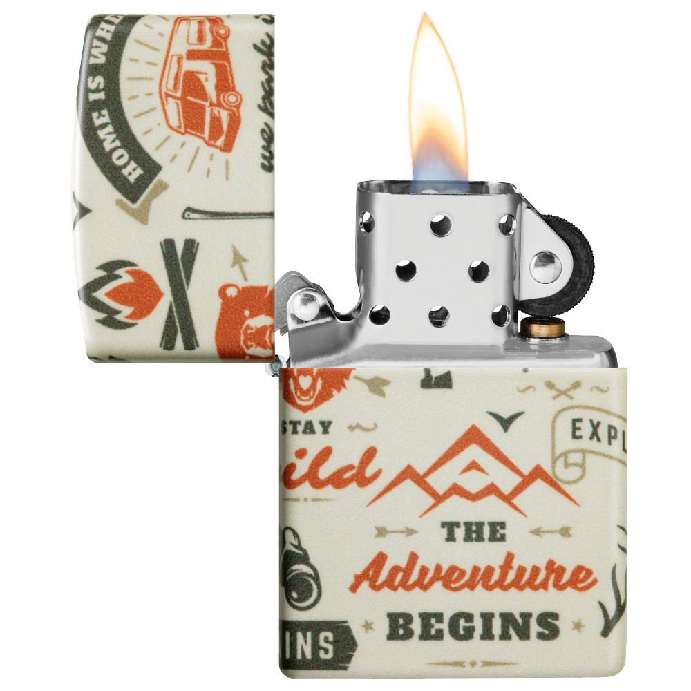 Zippo Aansteker Outdoor Adventure Design - achteraanzicht