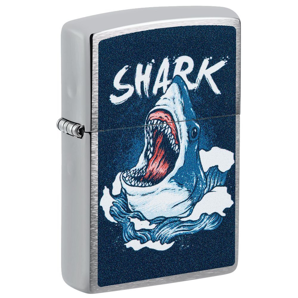 Zippo Aansteker Shark Design - vooraanzicht