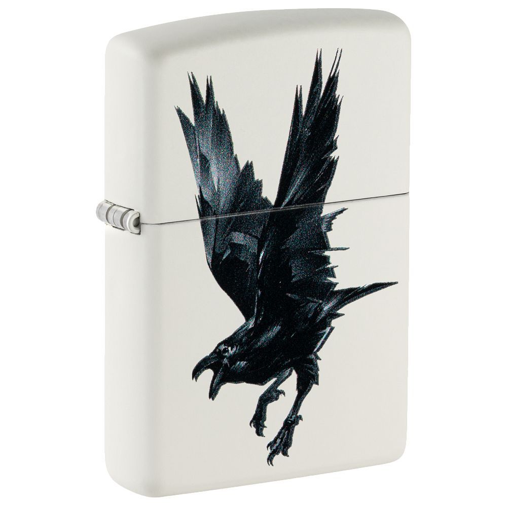 Zippo Aansteker Raven Design - vooraanzicht