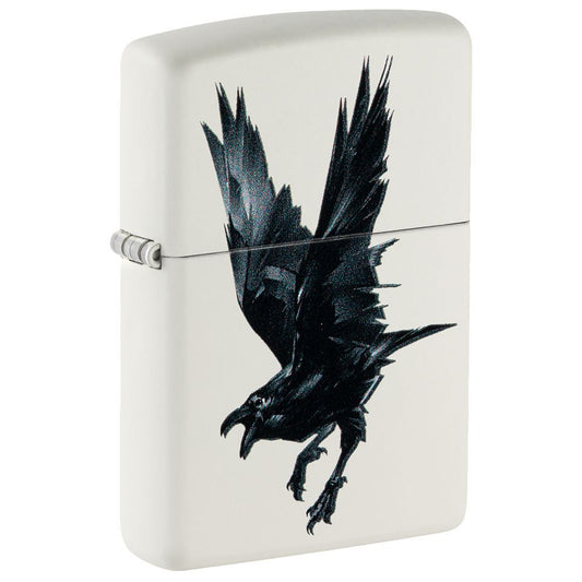 Zippo Aansteker Raven Design - vooraanzicht