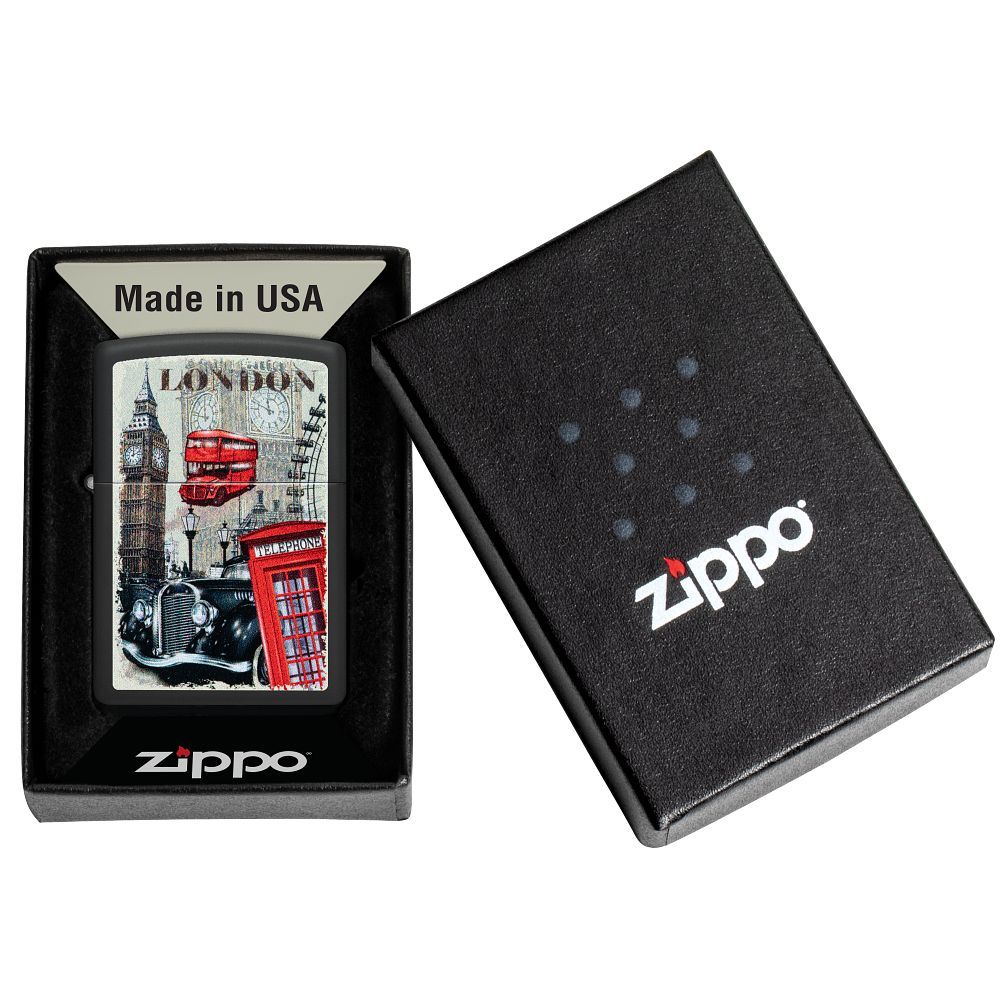 Zippo Aansteker London Design - detail