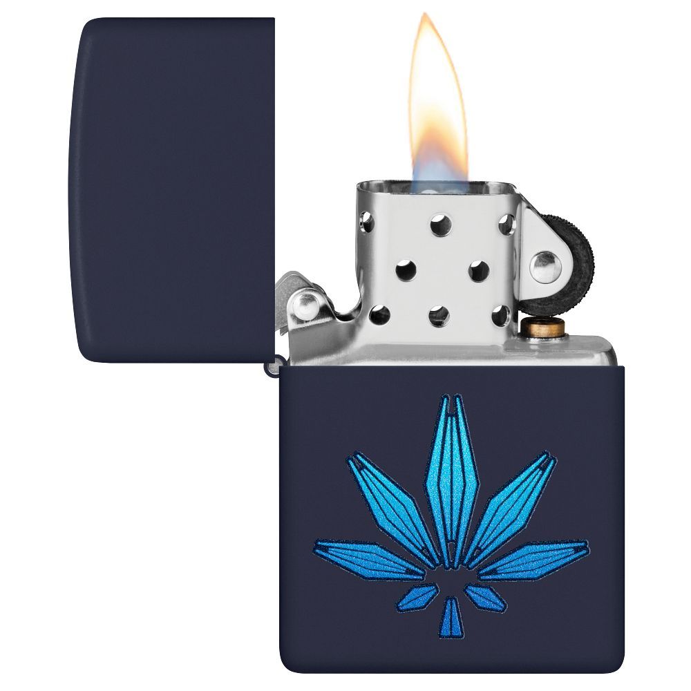 Zippo Aansteker 239 Cannabis Design - achteraanzicht