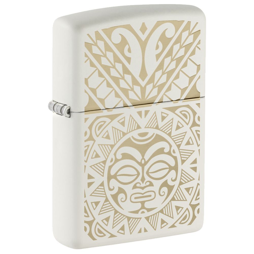 Zippo Aansteker Maori Tattoo Design - vooraanzicht