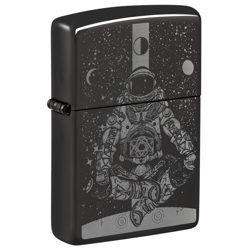 Zippo Aansteker Astronaut in Space Design - vooraanzicht