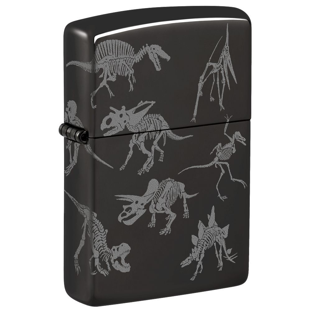 Zippo Aansteker Dinosaur Skeletons Design - vooraanzicht
