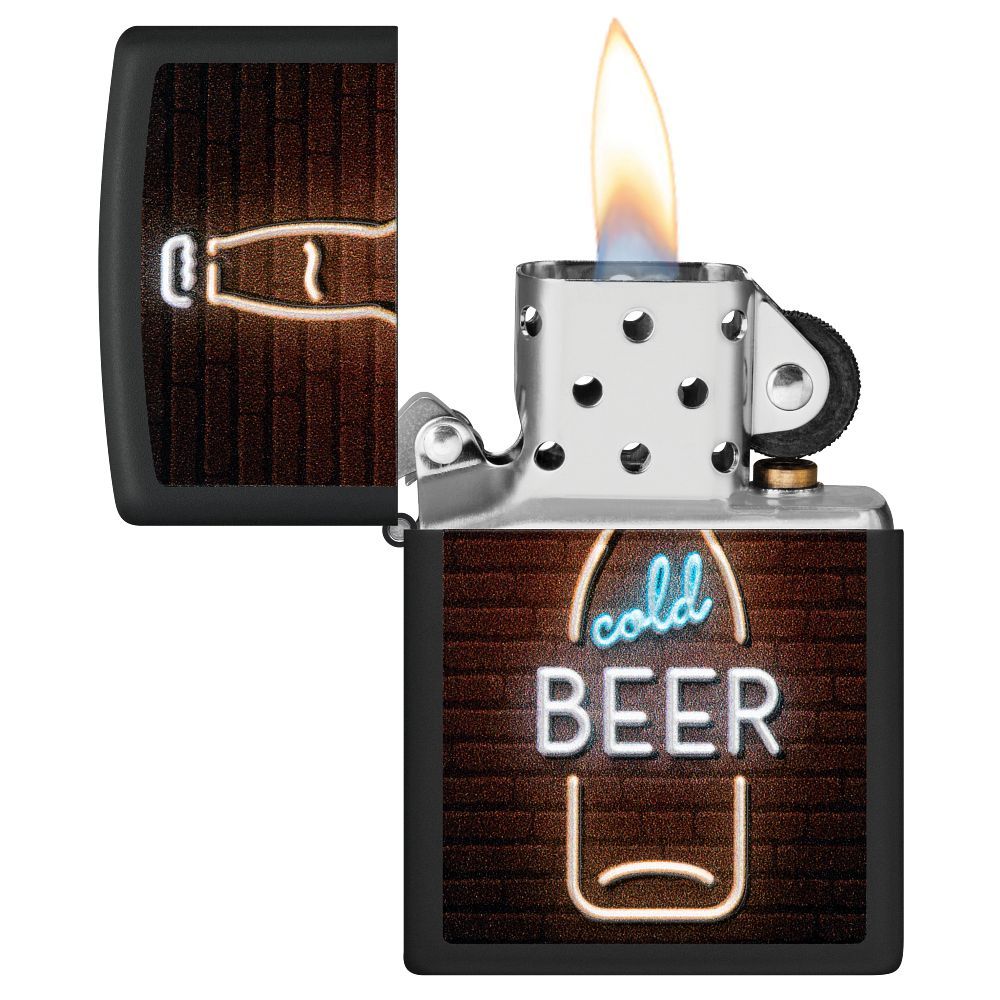 Zippo Aansteker Beer Sign - achteraanzicht
