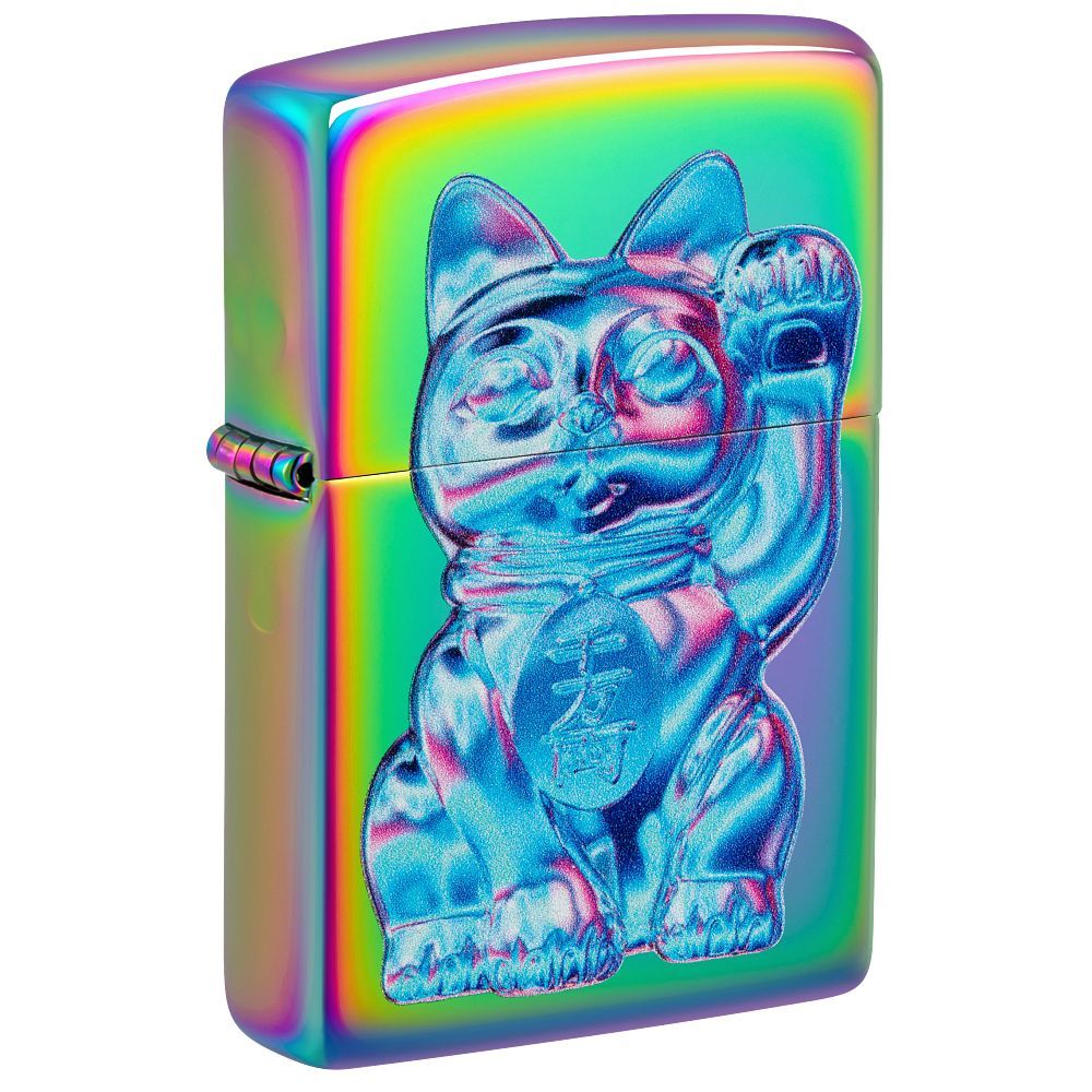 Zippo Aansteker Lucky Cat Design - vooraanzicht