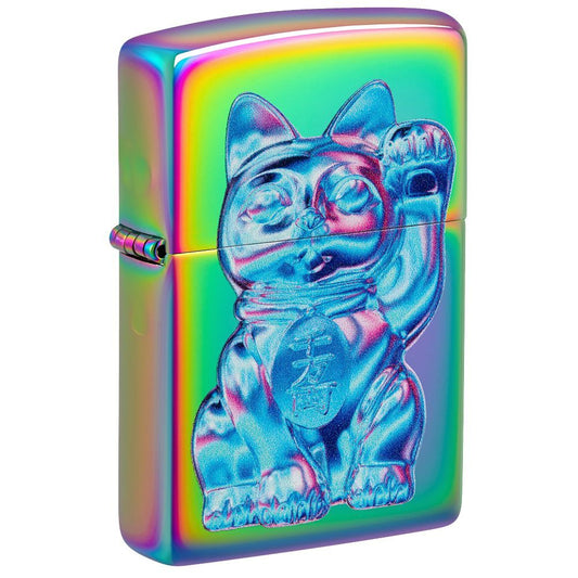 Zippo Aansteker Lucky Cat Design - vooraanzicht