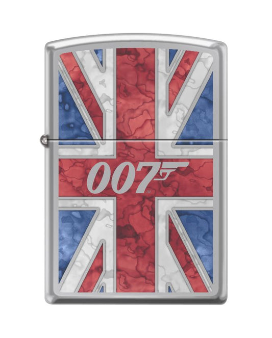 Zippo Aansteker 250 Bond BT 007 Gun logo - vooraanzicht