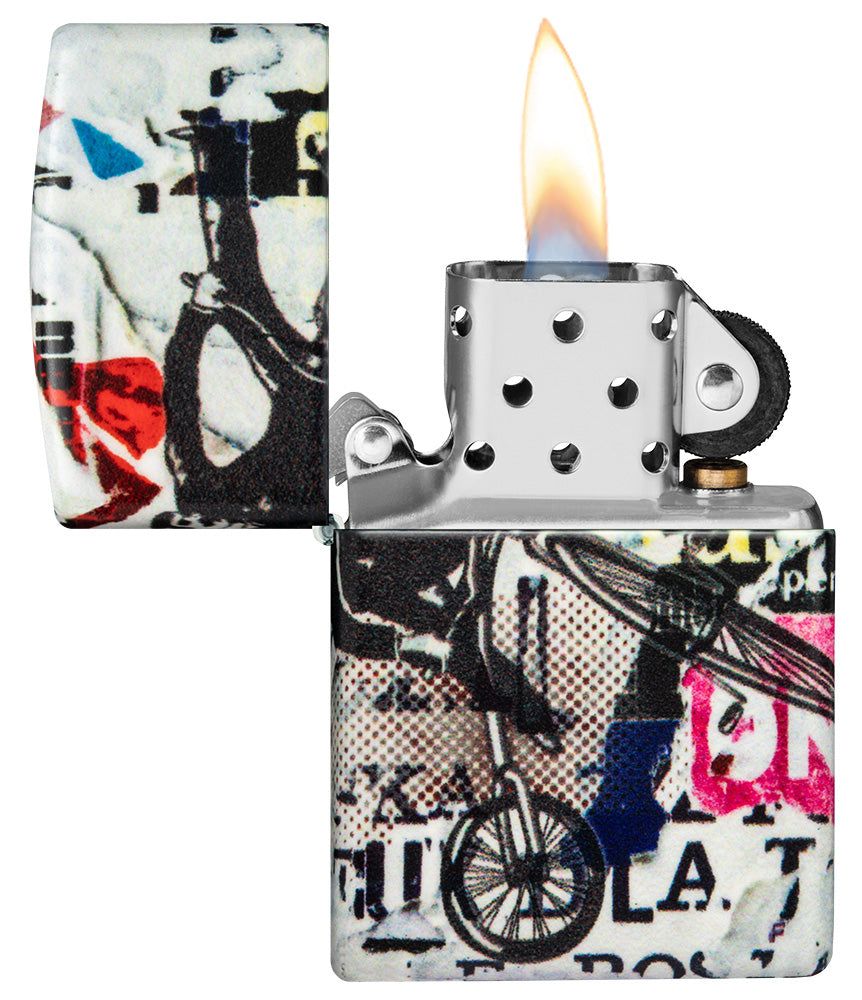 Zippo Aansteker 49352 Urban design - achteraanzicht