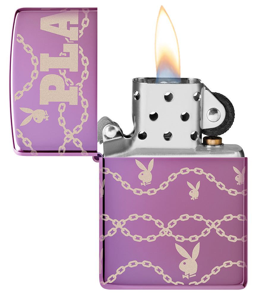 Zippo Aansteker Playboy Design - achteraanzicht