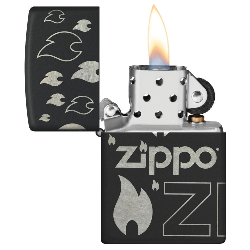 Zippo Aansteker 218C Zippo Design - achteraanzicht