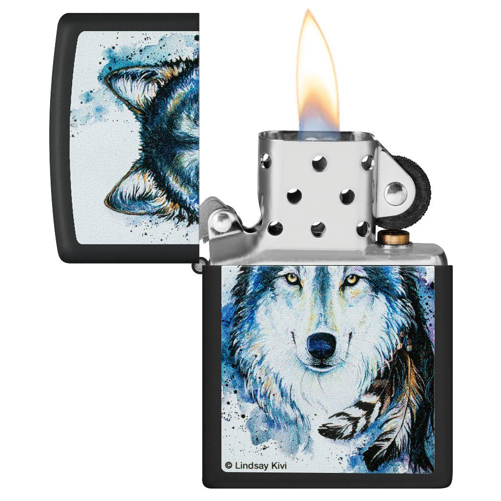Zippo Aansteker 218 Lindsay Kivi - achteraanzicht