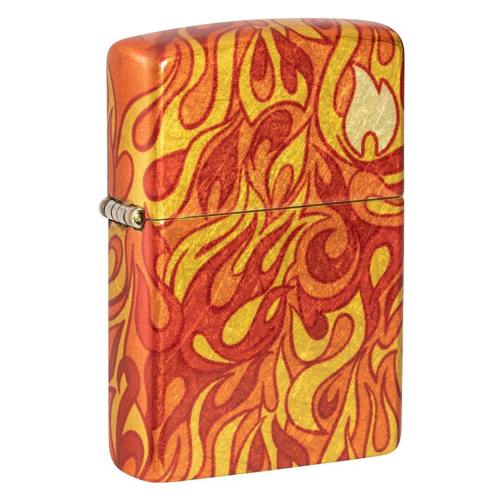 Zippo Aansteker Fire Zippo Design - vooraanzicht