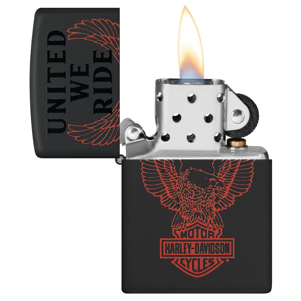 Zippo Aansteker 218 Harley-Davidson - achteraanzicht