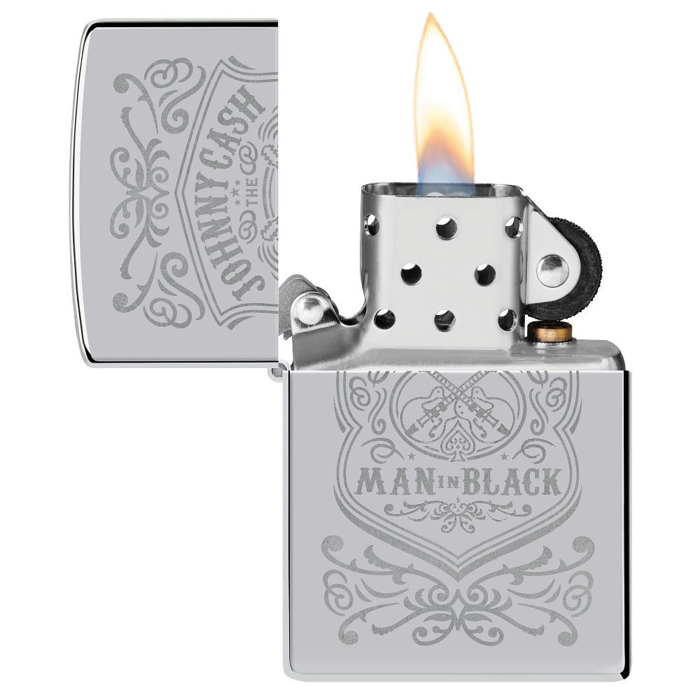 Zippo Aansteker Johnny Cash - achteraanzicht
