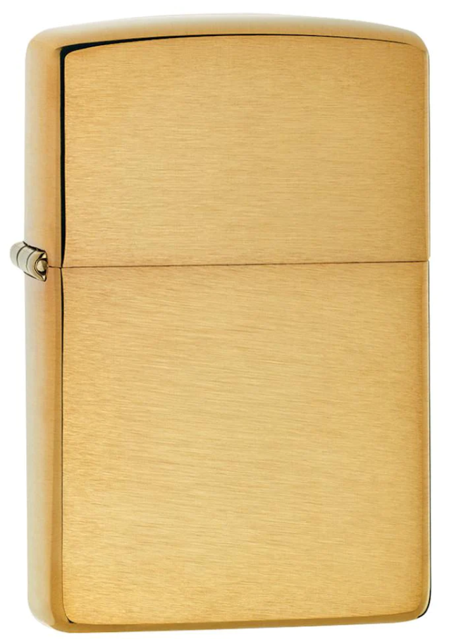 ZIPPO Aansteker PL168 BR FIN BRASS ARMOR HEAVY - vooraanzicht