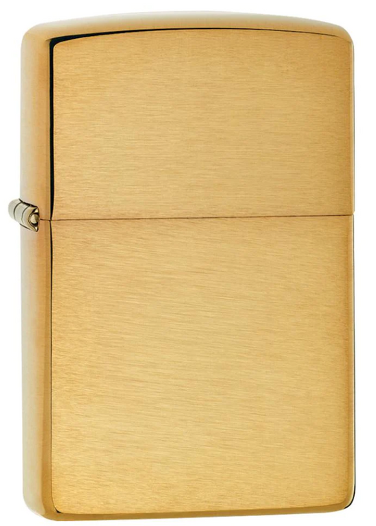 ZIPPO Aansteker PL168 BR FIN BRASS ARMOR HEAVY - vooraanzicht