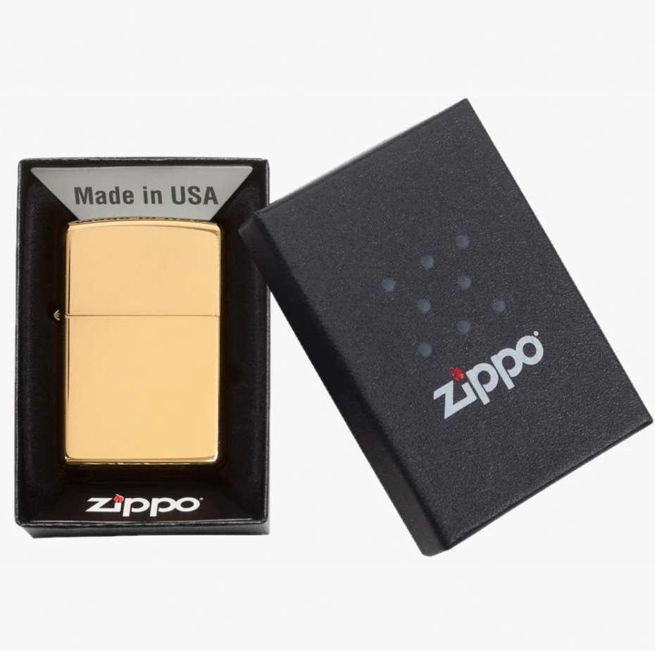 ZIPPO Aansteker PL ZIPPO 254B BRASS HIGH POLISHED - detail