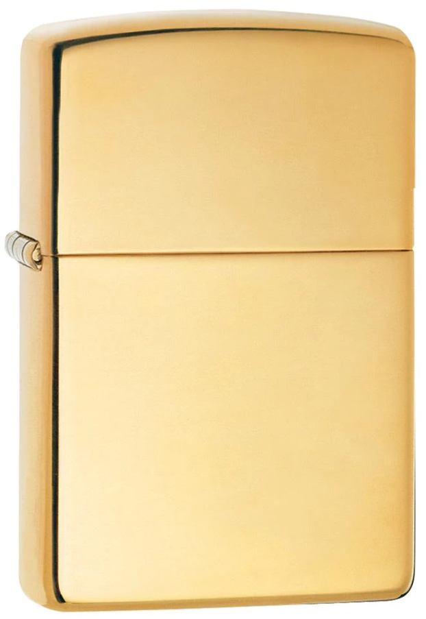 ZIPPO Aansteker PL ZIPPO 254B BRASS HIGH POLISHED - vooraanzicht