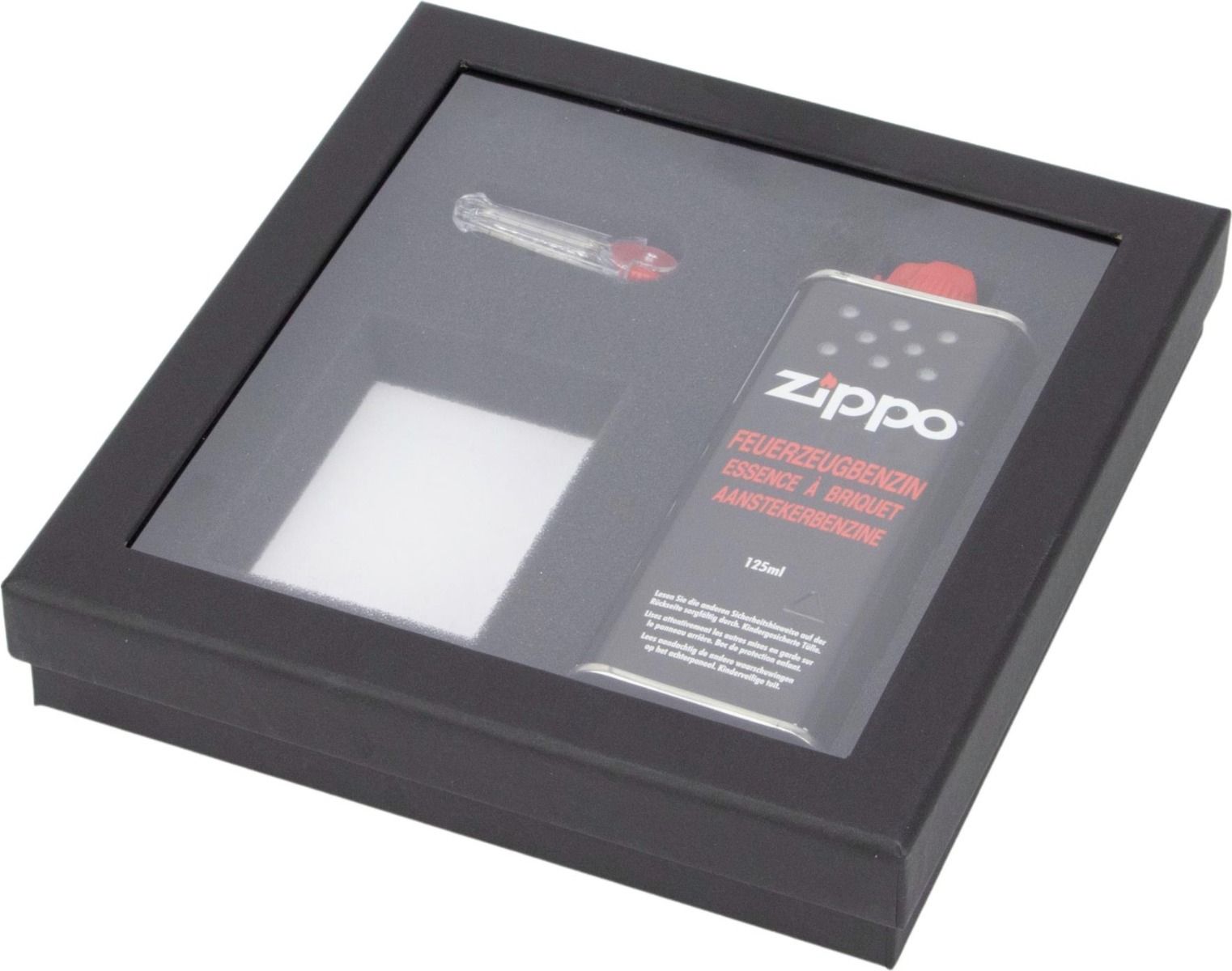 Zippo Aansteker Giftset Benzine + vuursteen - vooraanzicht