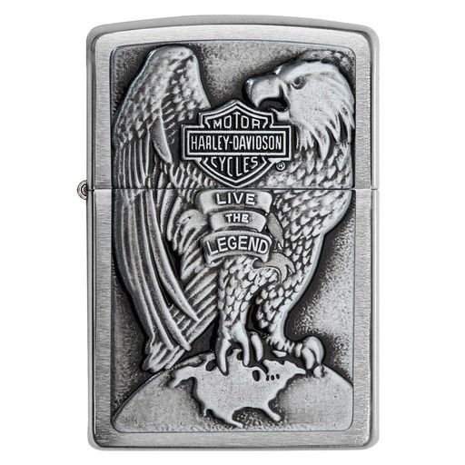 Zippo Aansteker 200HD.231 USA EAGLE & GLOBE - vooraanzicht