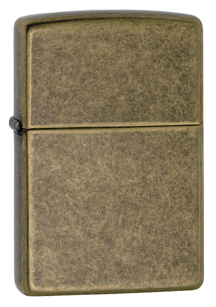 ZIPPO Aansteker PL ZIPPO 201 ANTIQUE BRASS -A - vooraanzicht