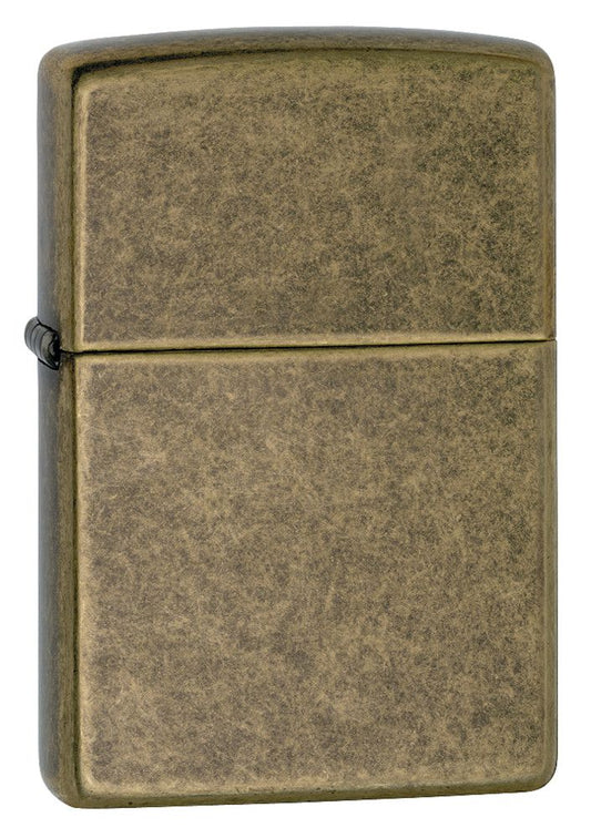 ZIPPO Aansteker PL ZIPPO 201 ANTIQUE BRASS -A - vooraanzicht