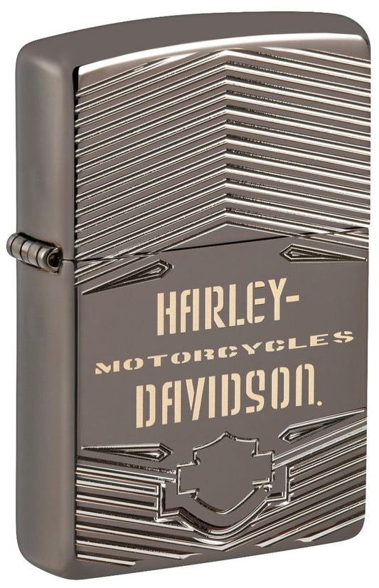 Zippo Aansteker PL 24095 Harley Davidson - vooraanzicht