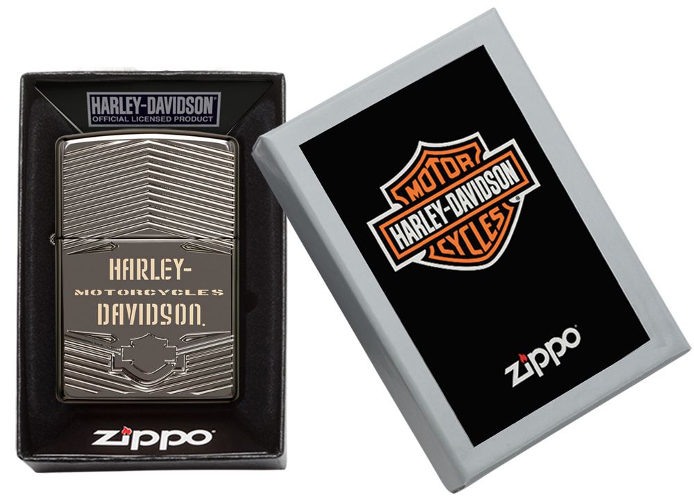 Zippo Aansteker PL 24095 Harley Davidson - detail
