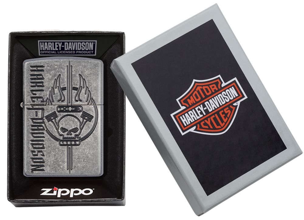 Zippo Aansteker PL 29280 Harley Davidson - detail