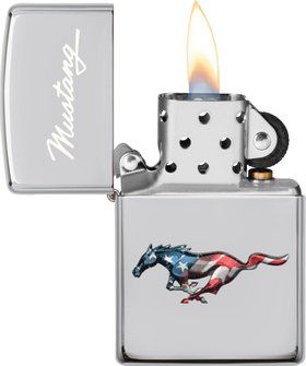 Zippo Aansteker 250 Ford Mustang - achteraanzicht