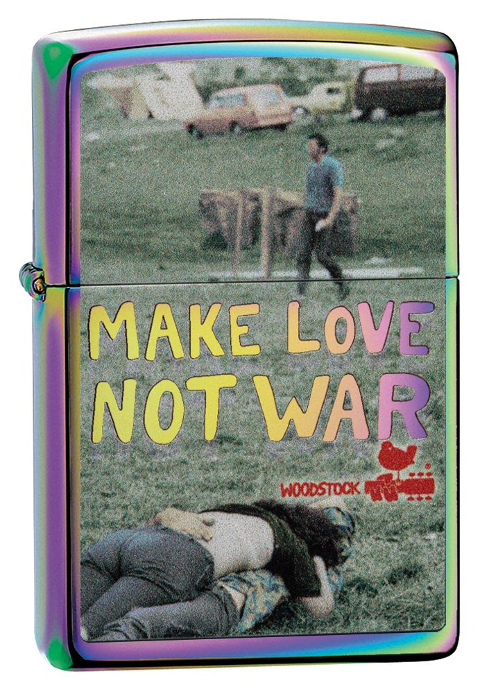 Zippo Aansteker Woodstock 151-072537 - vooraanzicht